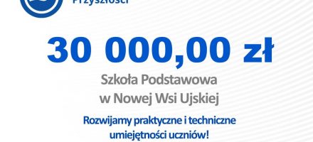 30.000 zł dla szkoły w ramach programu “Laboratoria przyszłości”