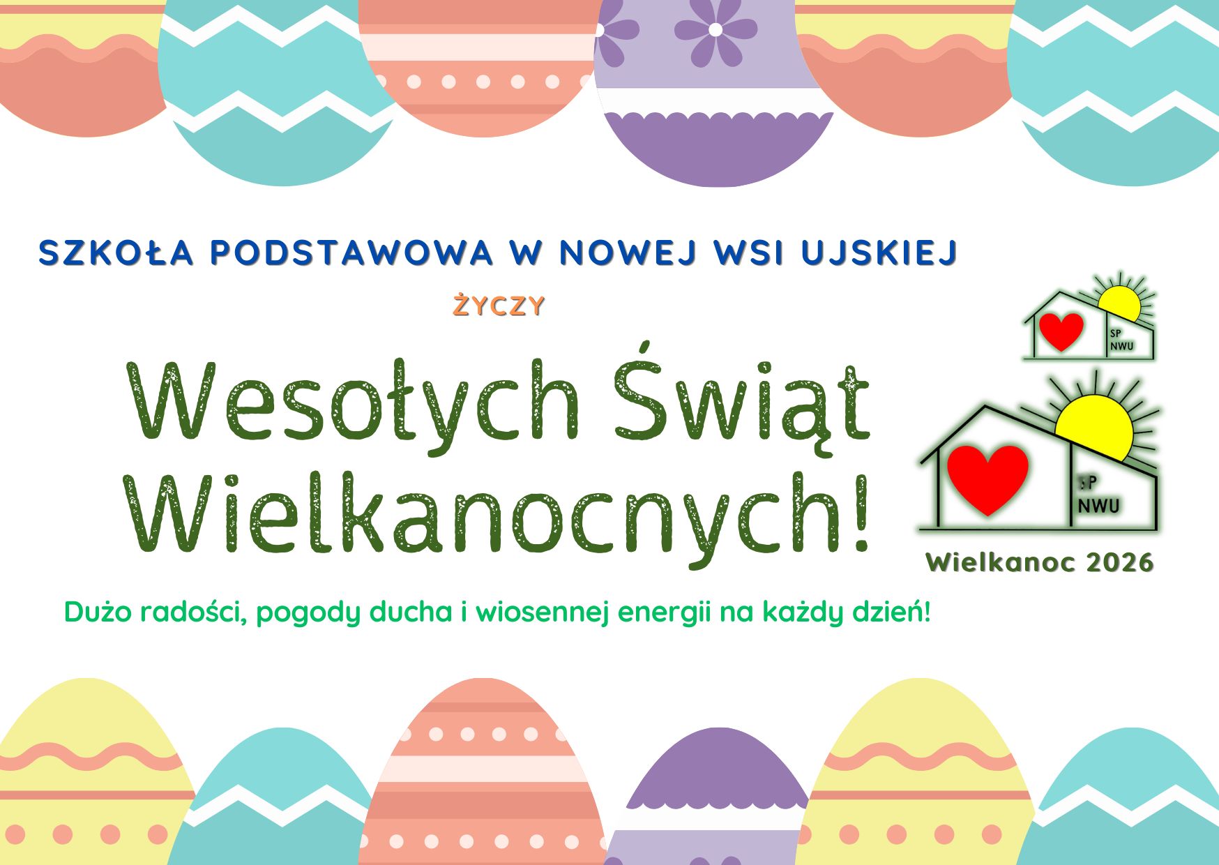 WESOŁYCH ŚWIĄT WIELKANOCNYCH!